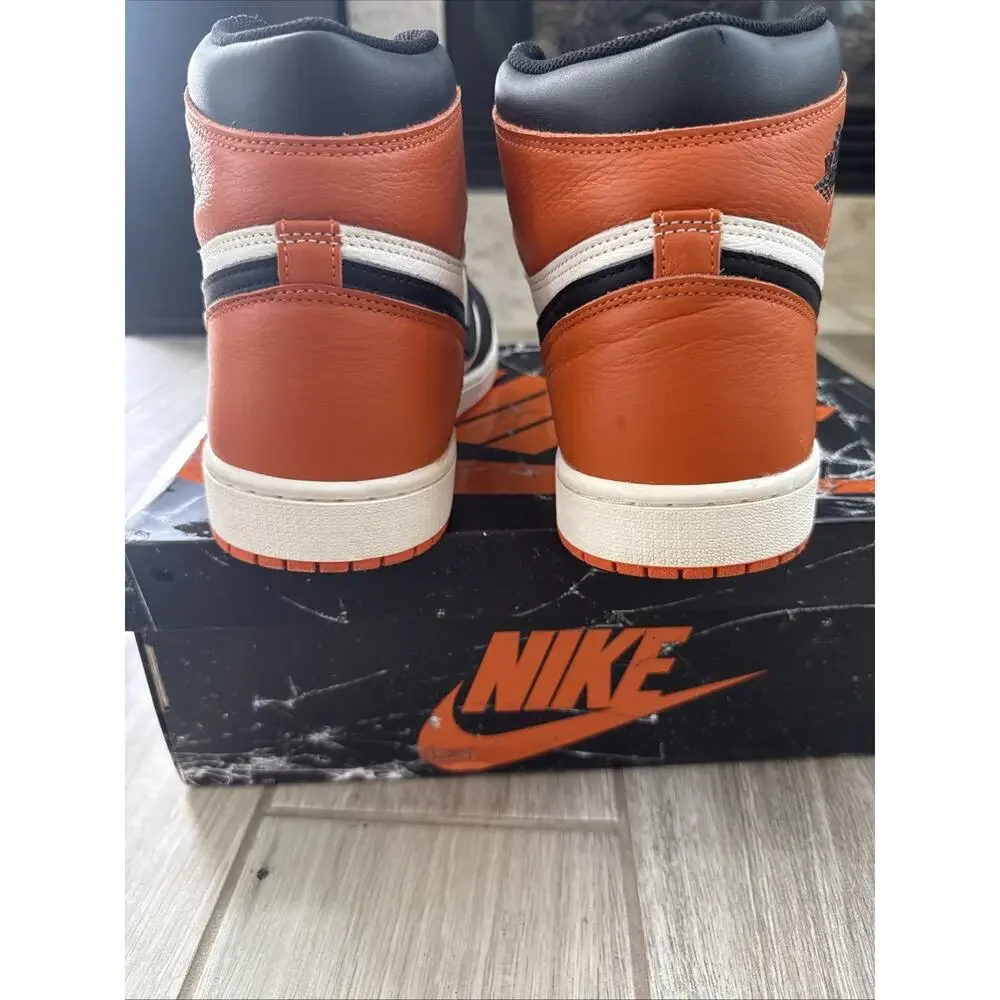 Size 13 - Air Jordan 1 Retro High OG Starfish Orange Black White DZ5485-008 Mens